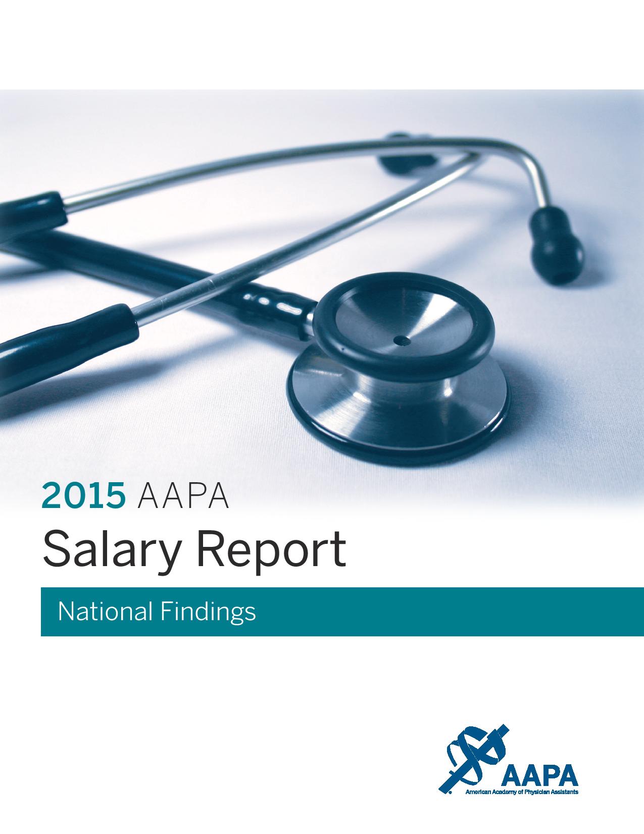 2015 AAPA Salary Report National Findings cover