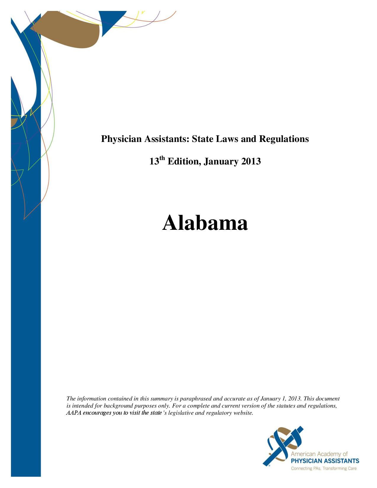 PA: State Laws and Regulations 13th Edition