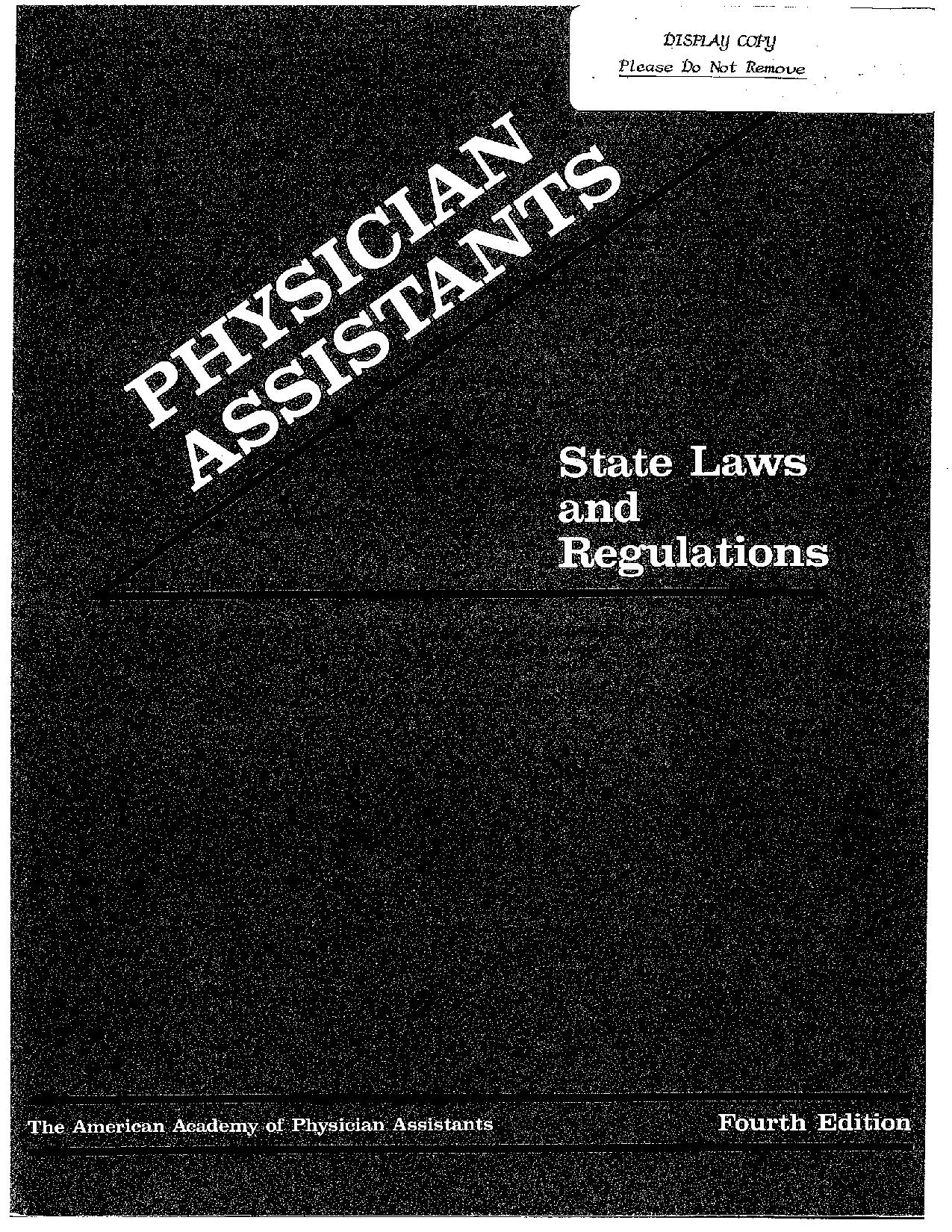 PA State Laws and Regulations 4th Edition