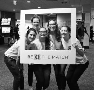 PA students at Towson University holding a donor drive for Be the Match