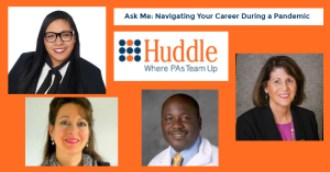 The hosts of the Huddle Ask Me Session Jennifer Anne Hohman, Folusho Ogunfiditimi, Melinda Gottschalk, and Andrea Lowe