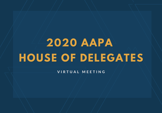 2020 AAPA HOD Virtual Meeting