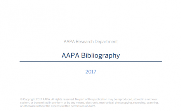 2017 AAPA Bilbiography cover