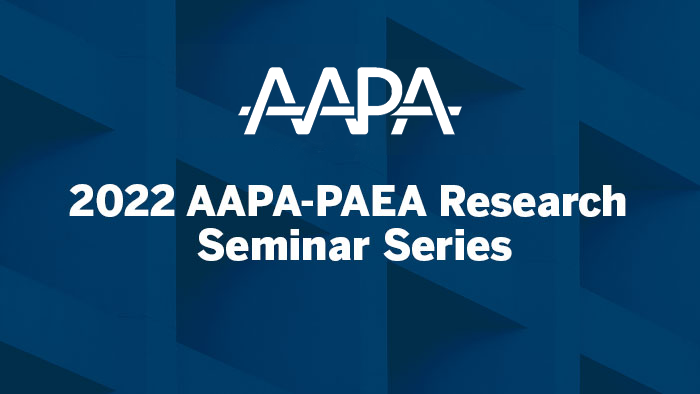 2022 AAPA-PAEA Research Seminar Series thumbnail